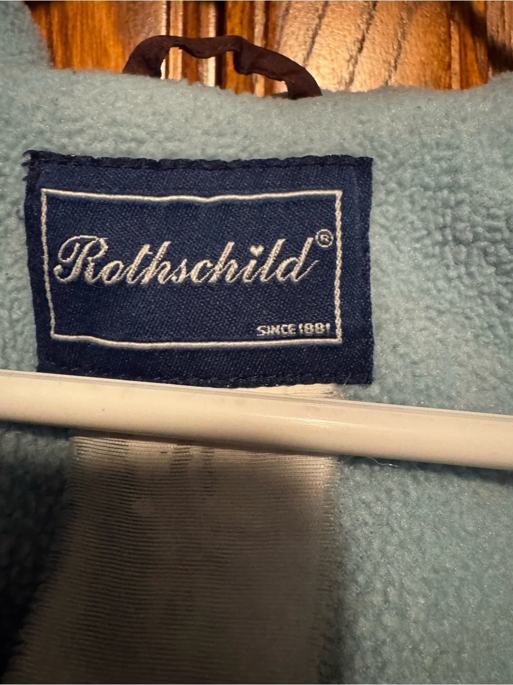 Girls Rothschild Quilted Brown Jacket With Blue Fleece Lining EUC